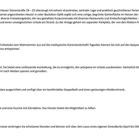 Dünenstraße 29a, Eg Links Apartment